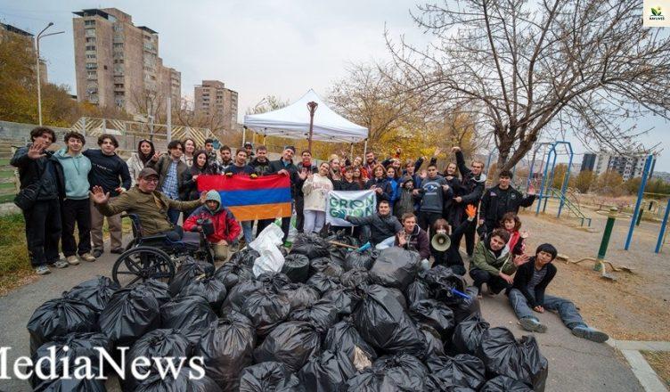 Green Green նախաձեռնության անդամները Ավան-Առինջում ավելի քան 100 պարկ աղբ են հավաքել