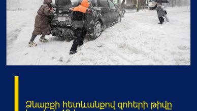 Ձնաբքի հետևանքով զոhերի թիվը հասել է 42-ի