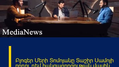 Բլոգեր Մերի Տոմոյանը Տաշիր Սամոյի որդու դեմ հանցագորցության մասին հաղորդում է տվել