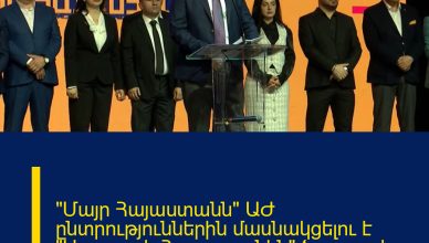 «Մայր Հայաստանն» ԱԺ ընտրություններին մասնակցելու է «Առաջարկ Հայաստանին» ծրագրով` ԲՀԿ-ի հետ. Թևանյան