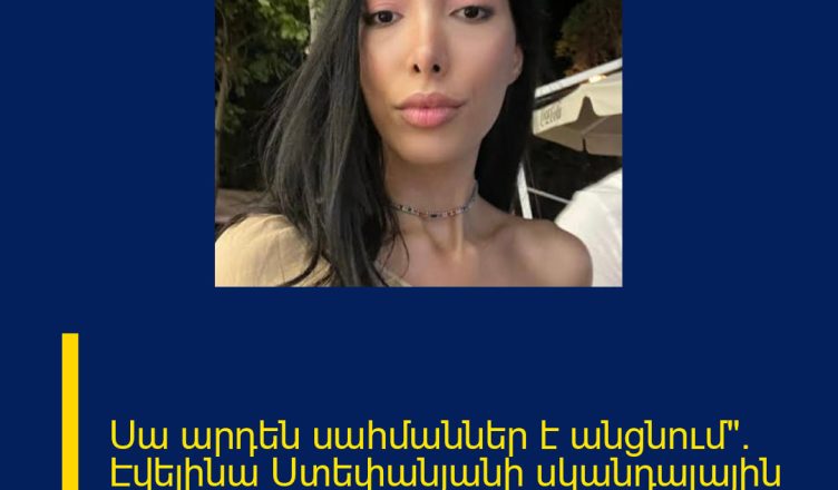 Սա արդեն սահմաններ է անցնում». Էվելինա Ստեփանյանի սկանդալային արձագանքը օգտատիրոջը