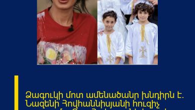 Ձագուկի մոտ ամենածանր խնդիրն է. Նազենի Հովհաննիսյանի հուզիչ գրառումը՝ Գոռ Հակոբյանի խոսքից հետո