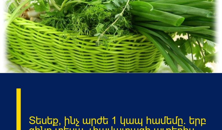 Տեսեք՝ ինչ արժե 1 կապ համեմը․ երբ գինը տեսա, չհավատացի աչքերիս