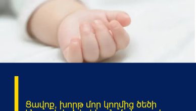 Ցավոք, խորթ մոր կողմից ծեծի ենթարկված երեխան մահացավ Ցավոք, խորթ մոր կողմից ծեծի ենթարկված երեխան մահացավ