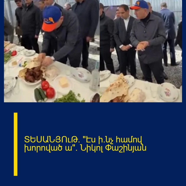 ՏԵՍԱՆՅՈւԹ․ «Էս ի՜նչ համով խորոված ա»․ Նիկոլ Փաշինյան