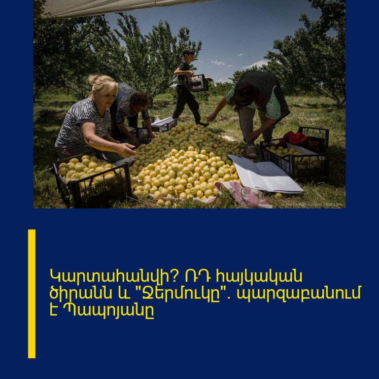 Կարտահանվի՞ ՌԴ հայկական ծիրանն և «Ջերմուկը». պարզաբանում է Պապոյանը Կարտահանվի՞ ՌԴ հայկական ծիրանն և «Ջերմուկը». պարզաբանում է Պապոյանը