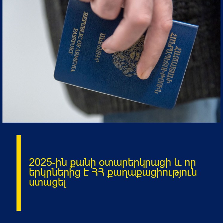 2025-ին քանի օտարերկրացի և որ երկրներից է ՀՀ քաղաքացիություն ստացել 2025-ին քանի օտարերկրացի և որ երկրներից է ՀՀ քաղաքացիություն ստացել