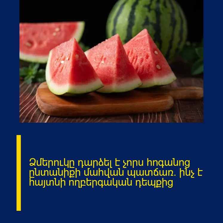 Ձմերուկը դարձել է չորս հոգանոց ընտանիքի մահվան պատճառ․ ինչ է հայտնի ողբերգական դեպքից